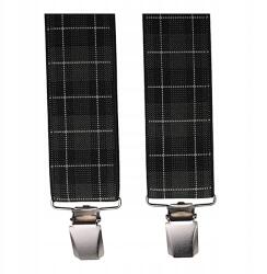  Férfi nadrágtartó, zöld fekete kockás MB2038 (99835)