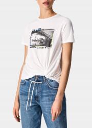 Pepe Jeans Fehér Nyomott Mintás Póló (L) (586781)