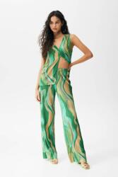 Pull&Bear Pull & Bear Zöld Egyenes Szárú Nadrág Mintás (s) (544460)