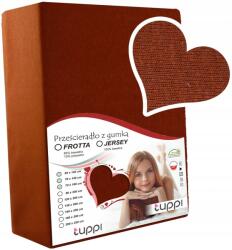 Tuppi Lepedő 140x70 Gumis kiságyhoz Jersey 100% Pamut Vastag (TP5-PRBG.J-14X7-BRAZ)