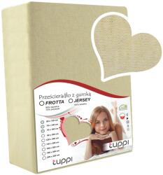 Tuppi 120x60-as lepedő Jersey kiságyhoz gumis Pamut napozóágyhoz Pamut (TP5-PRBG.J-12X6-ECRU)