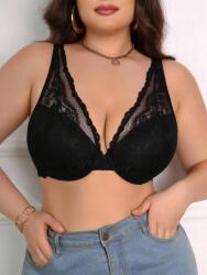 Shein Fekete Csipkés Melltartó (100C) (610513)