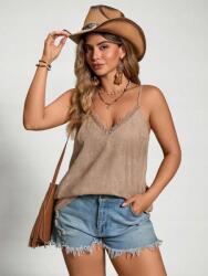 Shein Barna Vállpántos Blúz (1XL) (612083)