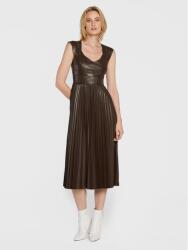 GUESS pliszírozott ruha, barna, Size M, poliuretán (551124)