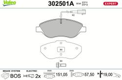 VALEO Set placute frana VALEO 302501A (302501A)