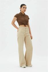 Weekday Bézs Egyenes Szárú High Waist Farmernadrág (31/30) (544844)