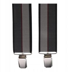  Férfi nadrágtartó, szürke csíkos MB2052 (99849)