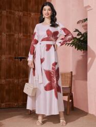 Shein DC44215 Shein Ruha Maxi Virágmintás Övvel (3) M