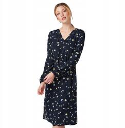 Tom Tailor Sötétkék Ruha Virág Csíkos (38) (585345)