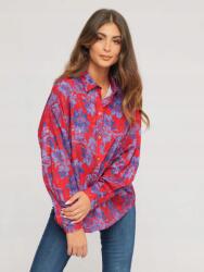 Versace Piros Mintás Ing (M) (551335)