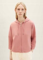 Tom Tailor Cipzáras Kapucnis Pulóver, Size S, rózsaszín, poliészter (555514)