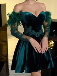 Shein Velúr Palack Ruha Zöld (xs) (611303)