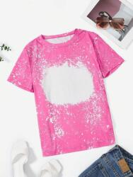 Shein Rózsaszín Mintás Póló (XL) (610272)