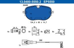 ATE Set placute frana ATE 13.0480-5550.2 (13.0480-5550.2)