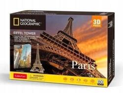 CubicFun 3D puzzle National Geographic Párizs Eiffel-torony 80 db-os Cubic Fun (32470)