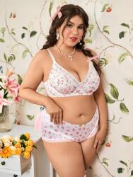 Shein Fehér Mintás Melltartó (2XL) (611881)