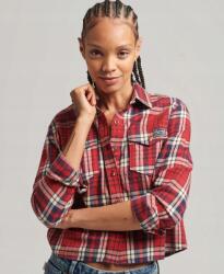Superdry Piros Kockás Rövid Ujjú Ing (42) (552223)