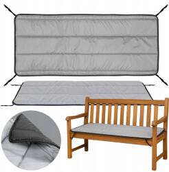  Vízálló, steppelt Kerti Párna Padra, Székre, Napozóágyra 100x50 CM (POGAB100/50C-SZA)