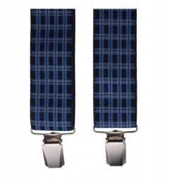  Férfi nadrágtartó, kék-fekete kockás MB2031 (99828)