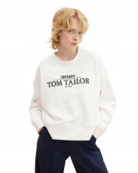 Tom Tailor Logózott Ekrü Pulóver (M) (572547)