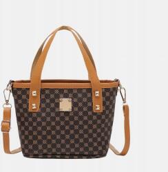 Shein Sötétbarna Mintás Kézitáska (611014)