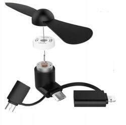  Mini Szélforgó Ventilátor Telefonhoz Csendes Usb Type C Univerzális (Mini Wiatraczek Wentylator Do Telefonu)