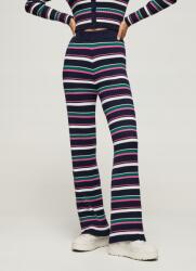 Pepe Jeans Kötött Csíkos Nadrág, Magas Derék, Egyenes Szár, Többszínű, Méret S (574903)