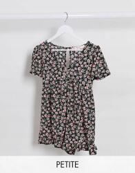  Miss Selfridge Petite Fekete Mintás Overál (40) (546058)