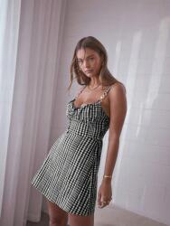 Shein Kockás Ruha Mini Vállpántokkal (XL) (611334)