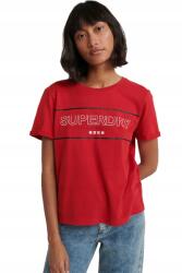 Superdry Piros Logós Póló (38) (586140)