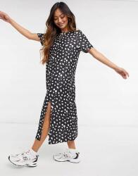 Urban Threads Fekete Ruha Oversize Mintás (36) (546645)