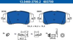 ATE Set placute frana ATE 13.0460-3700.2 (13.0460-3700.2)