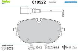 VALEO Set placute frana VALEO 610522 (610522)
