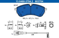 ATE Set placute frana ATE 13.0460-3704.2 (13.0460-3704.2)