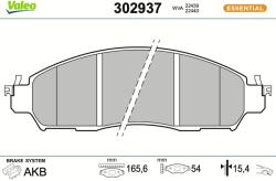 VALEO Set placute frana VALEO 302937 (302937)
