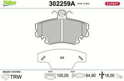 VALEO Set placute frana VALEO 302259A (302259A)