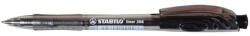 STABILO Golyóstoll, 0, 38 mm, nyomógombos, STABILO "Liner 308", fekete (COTST308461)