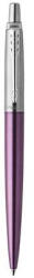 Parker Golyóstoll, 0, 7 mm, ezüst színű klip, victoria ibolya kék tolltest, PARKER, "Royal Jotter", kék (COICPJRBPI)