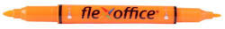 FlexOffice Szövegkiemelő, 1, 0/4, 0 mm, kétvégű, FLEXOFFICE "HL01", narancs (FO-HL01O)