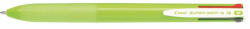 Pilot Golyóstoll, 0, 27 mm, nyomógombos, világoszöld tolltest, PILOT "Super Grip G", négyszínű (COPSGGNY4Z)