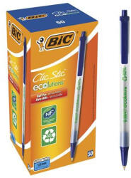 BIC Golyóstoll, 0, 32 mm, nyomógombos, BIC "Clic Stic ecolutions", kék (COBC8806891)