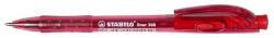 STABILO Golyóstoll, 0, 38 mm, nyomógombos, STABILO "Liner 308", piros (COTST308401)