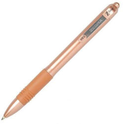 Zebra Golyóstoll, 0, 27 mm, nyomógombos, ZEBRA "Z-Grip Smooth Rose Gold", kék (COTZ15250)