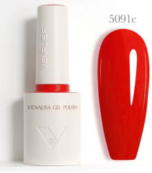 VENALISA TPO- és HEMA-mentes Gél Lakk - 5091c Vibráló Piros (10 ml) (5091)