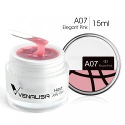  Venalisa Jelly műköröm építő zselé /Builder Gel - A07 Elegant Pink 15ml (a07)