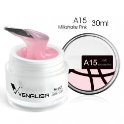  Venalisa Jelly műköröm építő zselé /Builder Gel - A15 Milkshake Pink 30ml (a1530)