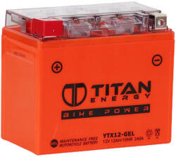 Titan Energy 12V 12Ah 240A left+ YTX12-GEL