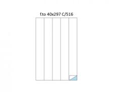 MARKIn Etichete Adezive fara Margini Markin C/516 40x297MM 500 Bucati / Cutie Alb (ETU077)