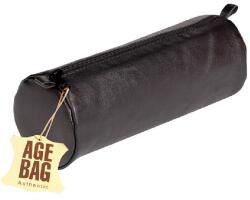 Clairefontaine Age-bag kerek 22x8cm bőr fekete tolltartó (P0016-0586)