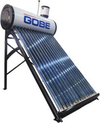 GOBE Panou solar nepresurizat 150 litri cu 15 tuburi vidate, GOBE Plus, pentru preparare apă caldă menajeră, termosifon, rezervor inox, vas flotor 5 litri (10840493)